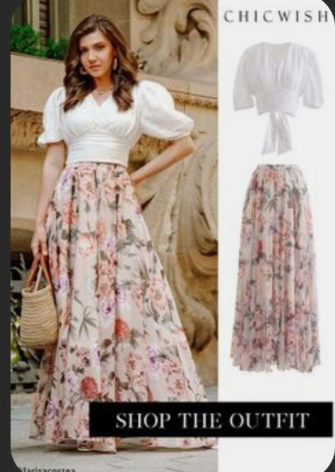 Maxi Frocks, Skirt Chiffon, Chiffon Maxi Skirt, Skirt Maxi, Chiffon Maxi, Guest Outfit, Beautiful Outfits, Pretty Outfits, Stylish Outfits