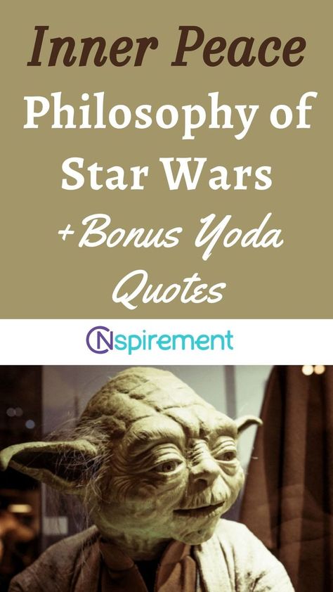 It’s well known that filmmaker George Lucas was strongly influenced by Buddhist doctrines. Hence, it’s not too surprising that the Star Wars franchise has a strong undercurrent of Buddhist and Taoist spirituality. Yoda Quotes, Star Wars Quotes, George Lucas, Be Positive, Inner Peace, Be Inspired, The Star, Filmmaking, Philosophy