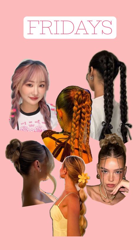 Friday Hairstyles, Funny Pfp, Hair Ideas, Hair Care, Hairstyles, Hair Styles, Makeup, Funny, Hair