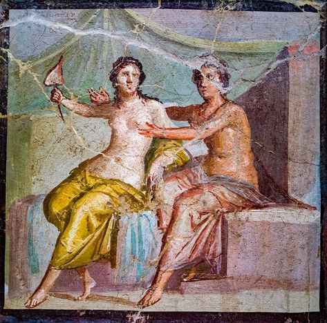 Pompeii Paintings, The Wolf Den, Ancient Pompeii, Wolf Den, Ancient Roman Art, Pompeii Italy, Things To Do In Italy, Ancient Stone, Vatican Museums