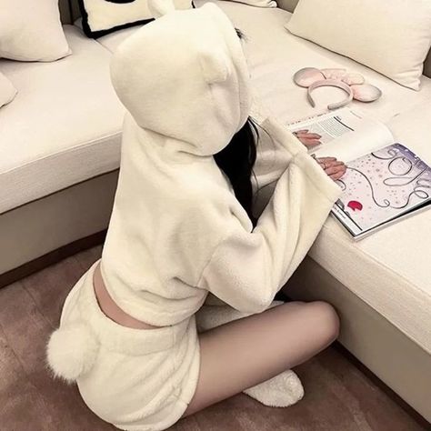 Kawaii Lounge Wear, Cute Bunny Outfits, Kawaii Pjs, Cute Pijamas, Judo Training, Bunny Outfits, Kawaii Pajamas, Pajamas Cute, Stylish Pajamas