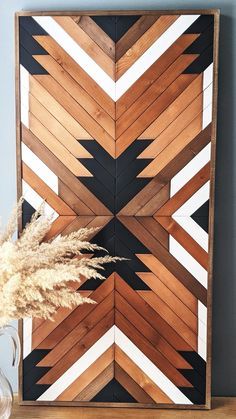 Hantverk Diy, Wood Wall Art Diy, Wood Mosaic, Wall Units, Antique Wood, Barn Quilts, Flipping Furniture, Wooden Art, Wooden Wall Art