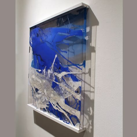 Plexiglas | Linda Celestian Acrylic Plastic Art, Acrylic Sheet Design Wall, Acrylic Sheet Art, Perspex Art, Plexiglass Ideas, Resin Collage, Plexiglass Art, Transparent Art, Panel Artwork