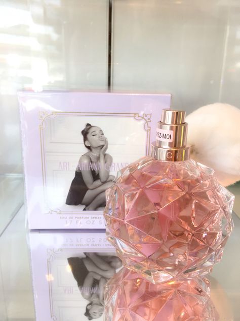 @GrandeLover03  the moment I saw this at my department store,  I ran over there and sprayed it!!  It smells so good!!  Gonna bye it soon!!  So excited!! Ariana Grande Perfumes, Ariana Perfume, Ariana Grande Fragrance, Ariana Grande Perfume, Cheap Perfume, First Perfume, Subscribe Button, Super Secret, Perfume Scents