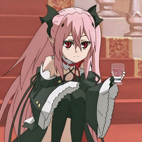 Krul Tepes Icon, Krull Tepes, Krul Tepes, Pink Pfp, Seraph Of The End, Owari No Seraph, Zero Two, Cute Anime Character, Anime Style