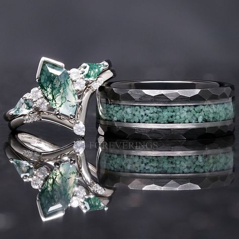 This Wedding Bands item by Foreverings has 871 favorites from Etsy shoppers. Ships from Fort Walton Beach, FL. Listed on Jan 2, 2024 Cheap Engagement Rings For Men, Women Wedding Rings Silver, Peacock Wedding Rings, Jasper Ring Engagement, Engagement Rings With Matching Band, Moss Agate Engagement Ring And Band, Different Colored Engagement Rings, Wedding Engagement Ring Set, Miss Agate Engagement Ring Set