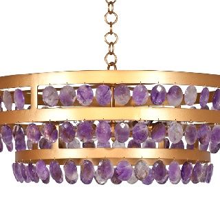 Amethyst Chandelier, Fluorescent Light Covers, Crystal Seashells, Zen Den, Amethyst Stones, Crystal Lighting, Lighting Design Interior, Decorative Lighting, Rock Candy