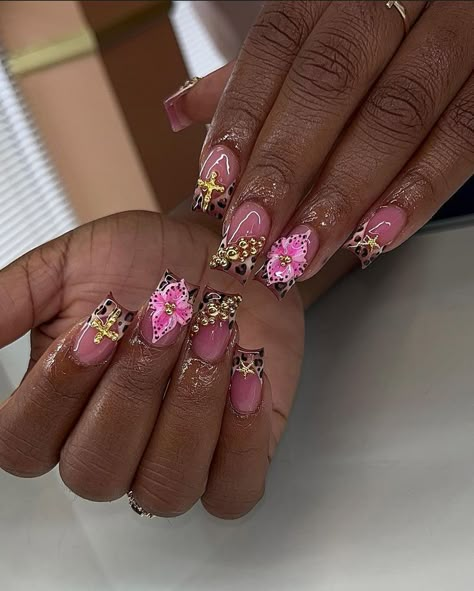 Acrylic Nail Designs Baddie, Punk Nails, Hard Nails, Drip Nails, Ombre Acrylic Nails, Colored Acrylic Nails, Girly Acrylic Nails, Dope Nail Designs, Short Square Acrylic Nails