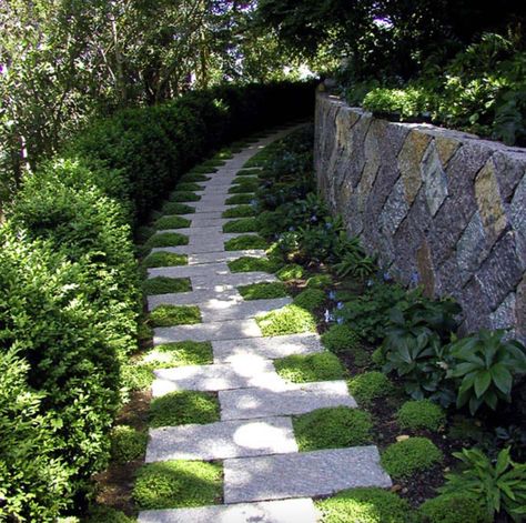 50 Very Creative And Inspiring Garden Stone Pathway Ideas Path Design, Garden Walkway, Stone Path, Traditional Landscape, Unique Gardens, Garden Pathway, Garden Path, Easy Garden, Yard And Garden