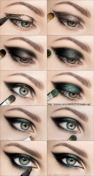 Goth Eye Makeup, Makeup Tutorial Foundation, Make Up Tutorials, Makeup Secret, Witch Makeup, Smink Inspiration, Hooded Eye Makeup, Eye Makeup Steps, Pinterest Makeup