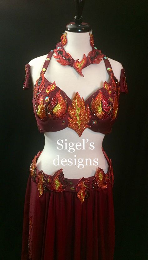 Fire bellydancer costume. Fire costume Circus Fire Breather Costume, Fire Burlesque Costume, Fire Breather Costume, Fire Queen Costume, Fire Dance Costume, Fiery Outfits, Fire Goddess Costume, Fire Fairy Outfit, Fire Themed Outfits