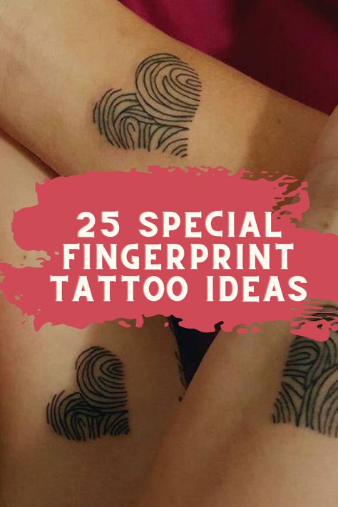 25 Special Fingerprint Tattoo Ideas - Tattoo Glee Thumb Print Heart Tattoo Cute Ideas, Fingerprint Tattoo With Flowers, Thumbprint Flower Tattoo, Mum And Kids Tattoo, Finger Print Flower Tattoo, Memorial Tattoo For Daughter, Thumb Heart Tattoo, Small Memorial Tattoo Ideas, Fingerprint Flower Tattoo