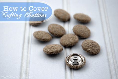 Upholstered Buttons Diy, How To Cover Buttons With Fabric Tutorials, Covering Buttons With Fabric, Cover Buttons With Fabric Diy, How To Cover Buttons With Fabric, Tufting Tutorial, Pillow Sewing, Paisley Upholstery, Contemporary Upholstery Fabric