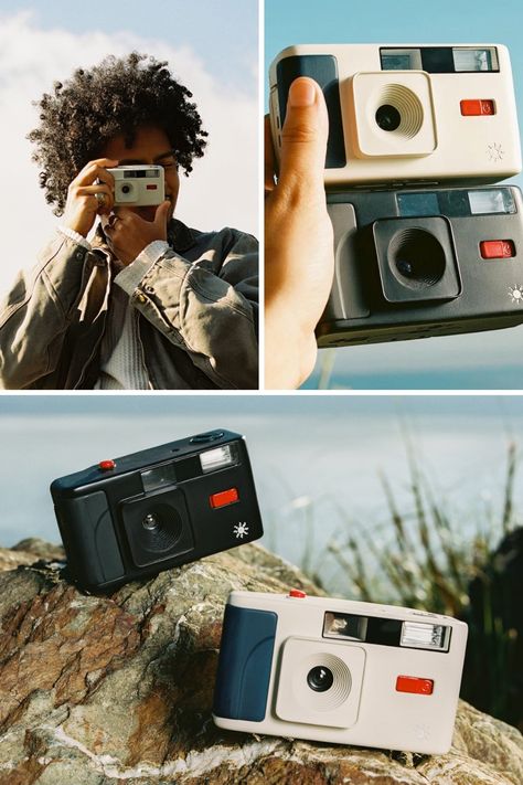 Moment's Long Weekend 35mm camera combines a disposable-camera aesthetic with a reusable film design, offering a nostalgic 90s vibe at an affordable $49.99. With a focus-free lens, fixed settings, and versatility in film choices, it's the perfect tool for low-stakes, high-memories photography. Learn More! #Camera #LongWeekend #FilmPhotography #AnalogRevival #PhotographyGear Disposable Camera Design, Camera Product Photography, Filming Camera, Vintage Camera Aesthetic, Reusable Camera, Reusable Film Camera, Disposable Camera Aesthetic, Disposable Camera Photography, Film Camera Aesthetic