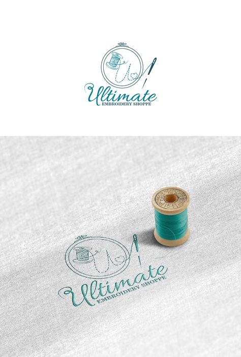 Embroidery Business Logo Design Ideas, Embroidery Business Logos, Logo For Embroidery Business, Embroidery Logo Ideas, Embroidery Logo Brand, Logo Couture Inspiration, Sewing Logo Design Ideas Branding, Thread Logo Design, Embroidery Logo Design Ideas