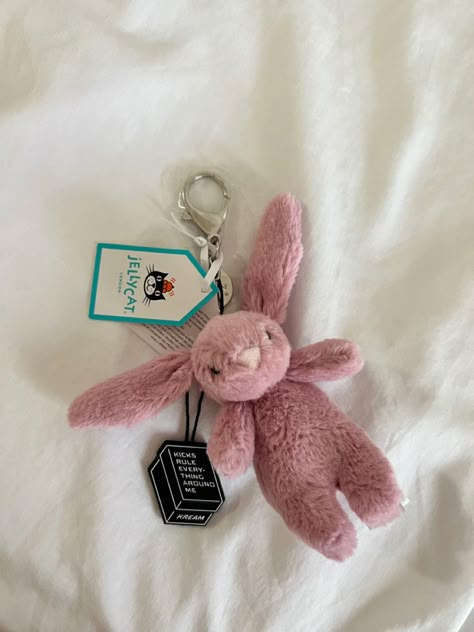 Bunny Jellycat Keychain, Jellycat Keychain Aesthetic, Bunny Jelly Cat Keychain, Jellycat Bunny Keychain, Jelly Cat Rabbit, Jelly Cat Keychain, Jellycat Keychain, Jelly Keychain, Keychain Plushies