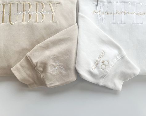 BRIDE Embroidered Comfort Colors Sweatshirt Varsity Crewneck - Etsy UK Bridal Shirts, Comfort Colors Sweatshirt, Couple Matching, Embroidered Clothes, Custom Sweatshirts, Embroidered Hoodie, Custom Hoodies, Personalized Embroidered, 3d T Shirts