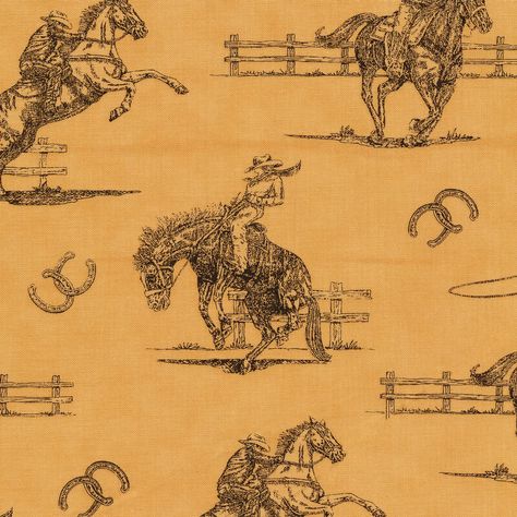 Home on the Range 19992-14 Burlap by Moda Fabrics | Shabby Fabrics Cowboy Quilts Western Theme, Western Fleece Fabric, Western Fabric By The Yard, Vintage Western Fabric Cowboys, Horse Fabric Print, Site Sign, Quilt Fabric Collections, Home On The Range, Shabby Fabrics