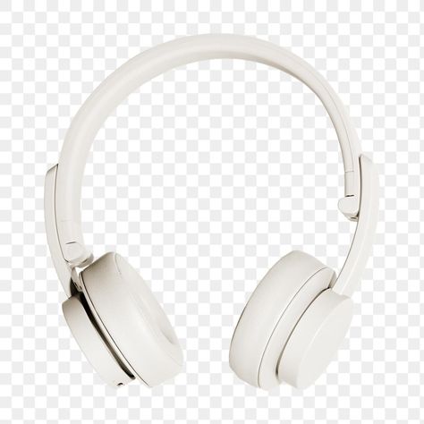 White wireless headphone design element | free image by rawpixel.com / KUTTHALEEYO Earphone Png, Headphone Png, White Wireless Headphones, Headphones Png, Headphone Design, Music Earphones, Headphones White, Headphones Music, Headphones Design