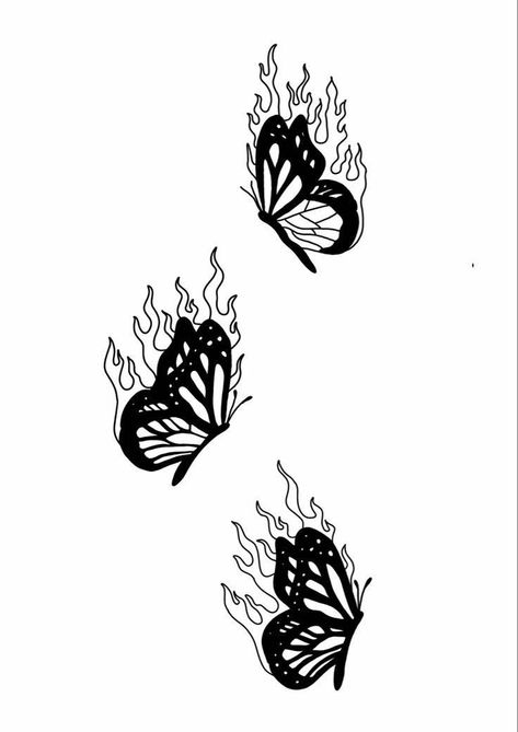 I Pad Wallpaper Backgrounds Aesthetic, Butterfly Effect Tattoo, Burning Butterfly, Flames Wallpaper, Procreate Aesthetic, Butterflies Drawing, Black And White Butterflies, Background Tattoo, About Butterfly