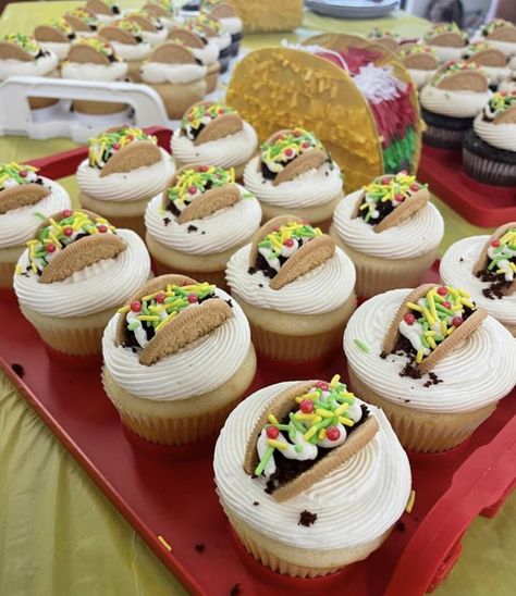 Mexican Cupcakes, Grad Cupcakes, Cupcake Decorating, Taco Bell, 8th Birthday, Cupcakes Decoration, Cake Ideas, A Box, Decorating Ideas