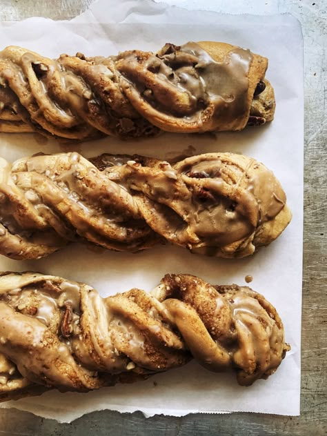 Pecan Twist Recipe, Maple Nut Twists, Maple Pecan Rolls, Maple Twist Cookies, Maple Twists Recipe, Maple Twists, Pecan Croissant, Maple Recipes, Cinnamon Twists