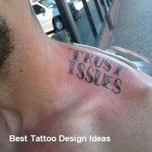 Tattoos for Men Design Ideas #besttattoodesigns #cooltattoos Trust Issues Tattoo, Guys Chest Tattoos, Popular Tattoo Ideas, Skull Tattoos For Men, Chest Tattoos For Men, Tattoo Ideas For Guys, Forearm Tattoo Quotes, Masculine Tattoos, Chest Tattoo Ideas