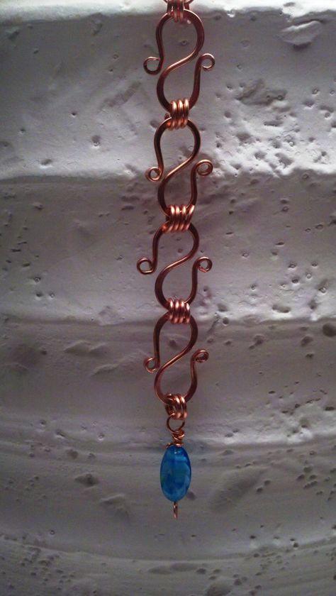 Copper Wire Bracelet, Bracelet Photo, Wire Jewelery, Bijoux Fil Aluminium, Rain Chain, Wire Jewelry Designs, Wire Work Jewelry, Jewelry Techniques, Jewelry Wire