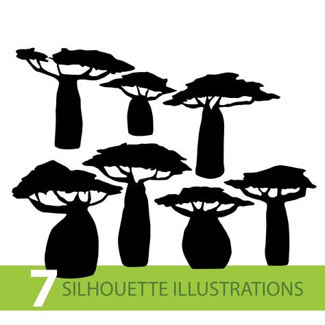 News from my #etsy shop: #BAOBAB trees SILHOUETTE ILLUSTRATION drawing #kidscrafts #landscapescenery #baobabtree #baobabsvg #treesclipart #africantree #outdoorclipart #natureillustration #cricut #silhouettecameo #craftproject https://etsy.me/35CtUpO Trees Silhouette, African Tree, Svg Art, Baobab Tree, Handmade Signs, Silhouette Illustration, Drawing Drawing, Handmade Boutique, Handmade Sellers