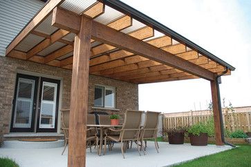 Acrylic Roof & Patio Covers - transitional - Porch - Houston - Sunspace Texas, LLC Wooden Patio Chairs, Attached Pergola, Pergola Diy, Cheap Pergola, Pergola Design, Patio Cover, Wooden Pergola, Deck With Pergola, Backyard Pergola