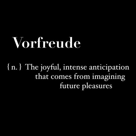 This Is What "Vorfreude" Means Unusual Words, Rare Words, Word Definitions, The Perfect Guy, Unique Words, Aesthetic Words, Word Of The Day, Wonderful Words, Love Words