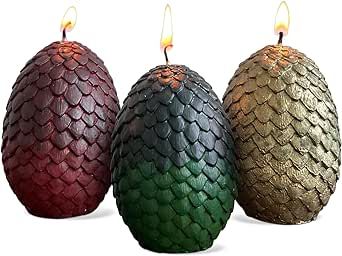 Dragon Egg Candle, Game Of Thrones Ghost, Hang From Ceiling Decor, Game Of Thrones Merchandise, Game Thrones, Dragon Candle, Game Of Thrones Gifts, Handmade Games, Candle Sets