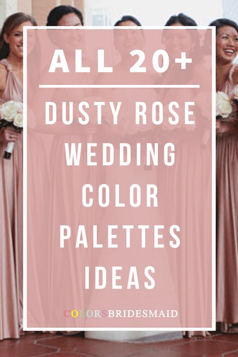 Delicate Dusty Rose Spring Wedding Color Inspirations for 2019 - ColorsBridesmaid Dusty Rose And Pink Wedding, Fall Wedding Pink Blushes, Dusty Rose And Terracotta Wedding Colors, Dusty Rose Backyard Wedding, Wedding Ideas Dusty Rose, Best Bridesmaid Dresses Pink, Dusty Pink And Rust Wedding, Fall Wedding Colors Dusty Rose, What Colors Go With Dusty Rose