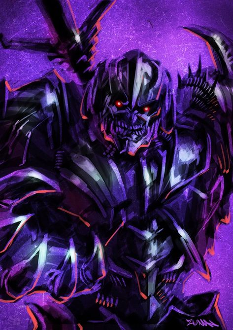 Megatron The Last Knight, Transformers Drawings, Transformers Megatron Art, Megatron Art, Mecha Art, Red Hood Comic, Speed Draw, Transformers Art Design, Transformers Megatron