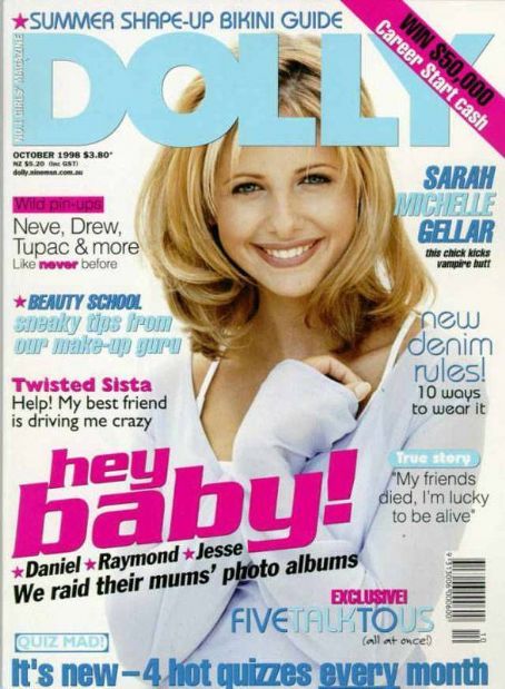 Sarah Michelle Gellar. Dolly magazine, 1998 Dolly Magazine, Sarah Michelle Gellar Buffy, Cover Picture, Sarah Michelle Gellar, Drive Me Crazy, Beauty School, Cover Pics, Cover Photo, Cool Posters