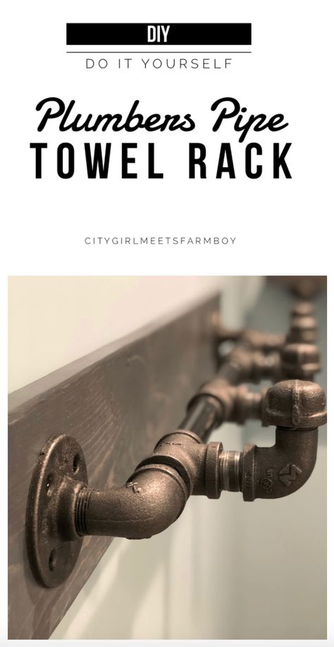 Modern Toilet Paper Holder, Farmhouse Bathroom Towel Rack Ideas, Metal Pipe Projects, Industrial Towel Rack, Pipe Towel Rack, Rustic Towel Rack, Pipe Toilet Paper Holder, Diy Towel Rack, Cabin Rustic