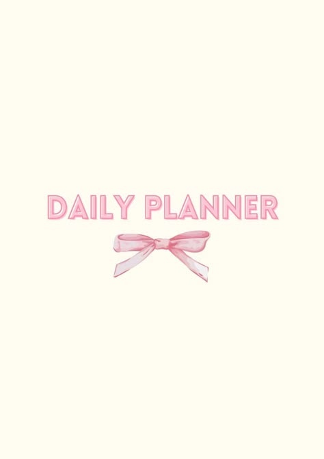 Pink and Beige Daily Digital Planner with Bows Aesthetic Daily Planner, Business Planner Printables, Travel Budget Planner, Digital Planner Ideas, Ipad Notes, Weekly Meal Planner Template, Assignment Planner, Planner Pink, Free Daily Planner