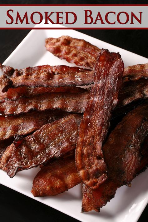 Bacon On The Smoker, Bacon In Smoker, Bacon On Smoker, Smoker Bacon, Pitboss Recipes, Traeger Bacon, Smoked Bacon Recipes, Entree Ideas, Traeger Cooking