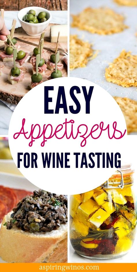 Elevate your wine tasting experience with these delicious and easy-to-make appetizers that perfectly complement your favorite vintages. Whether you're hosting a cozy gathering or a sophisticated soirée, these bite-sized delights will impress your guests and enhance every sip. From savory cheese platters to delightful bruschettas, explore a variety of flavors that pair beautifully with both red and white wines. Perfect for 2020 gatherings, these appetizers are sure to make your wine tasting event unforgettable. Appetizers For Wine Tasting, Appetizers For Wine, Wine Tasting Appetizers, Hosting A Wine Tasting Party, Simple Appetizers, Wine Appetizers, Tasty Appetizers, Cozy Gathering, Easy To Make Appetizers