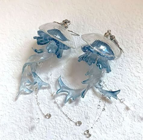 Jelly Fish, Funky Jewelry, Cute Accessories, Fantasy Jewelry, Dream Jewelry, Pretty Jewellery, Jewelry Inspo, Cute Earrings, Jellyfish