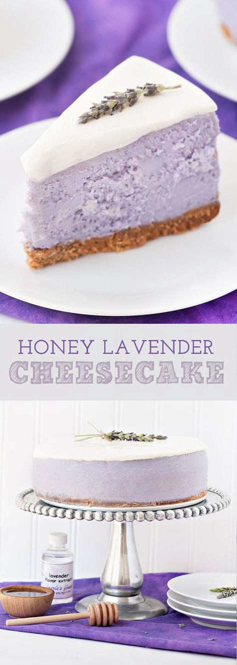 Lavender ist nicht nur eine schöne Farbe  #thiergalerie #thiergaleriedortmund #dortmund #cakes #backen #kuchen #torten #recipe #rezepte #yummy #dessert #sweets Lavender Cheesecake, Slice Of Cheesecake, Cheesecake Oreo, Lavender Recipes, Honey Lavender, Unique Desserts, Pudding Desserts, Think Food, Piece Of Cake