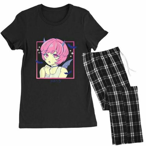 Pijama Anime, Bedtime Outfit, Anime Lover, Women's Pajamas, Pajamas Set, Creepy Cute, Pajama Set Women, Japanese Anime, K Pop