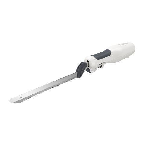 BLACK+DECKER 9-Inch Electric Carving Knife, White, EK500W - Walmart.com - Walmart.com Electric Knives, Electric Knife, Carving Knife, Diy Recipes, Energy Star, Knife Making, Black & Decker, Accessories Storage, Ergonomic Handle