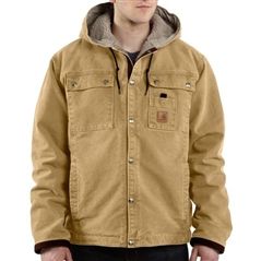 Carhartt Mens J284 Sandstone Hooded Multi-Pocket Jacket Sherpa Lined - Worn Brown | Buy Now at camouflage.ca Mens Carhartt Jacket, Carhartt Jacket Men, Construction Outfit, Sherpa Lined Jacket, Mens Sherpa, Carhartt Jackets, Carhartt Jacket, Pocket Jacket, Sherpa Jacket