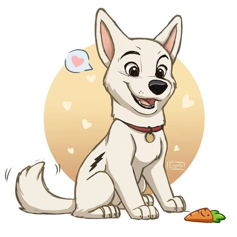 I Am on Instagram: “You voted bolt and here you go! What other characters would you like to see me draw? 😄 #bolt #disney #boltfanart #esprixart #animalart…” Rider Paw Patrol Fanart, Disney Dogs Drawing, Bolt Dog, Cartoon Dog Drawing, Bolt Disney, Dog Design Art, Cute Dog Drawing, Colorful Hairstyles, Disney Dogs