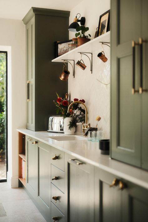 Complete Kitchen Renovation - Victorian - Kitchen - Other - by Studio Conker | Houzz UK Tiny Victorian Kitchen, Victorian Kitchen Renovation, London Kitchen Aesthetic, B And Q Kitchen, Small Victorian Kitchen Ideas, Victorian Galley Kitchen, Kitchen Victorian House, Edwardian Kitchen Ideas, Victorian Terrace House Kitchen