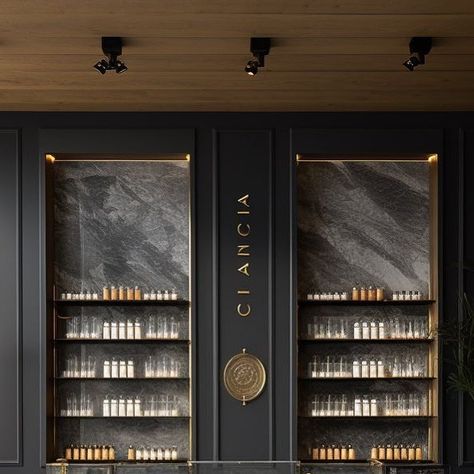 Within Interior Design on Instagram: "Designing the modern Apothecary experience #withininteriordesign #apothecary" Minimalist Apothecary, Modern Apothecary Aesthetic, Perfume Shop Design, Apothecary Room, Apothecary Store, Pharmacy Interior, Apothecary Shoppe, Perfume Bar, Modern Apothecary