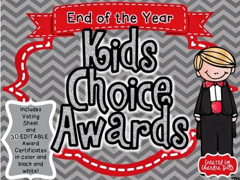 Happy End of the Year! I can't believe that it's finally here. It's been a long year, a really long year. It's been one of those years that ... Hollywood Theme Classroom, Teacher Giveaway, Classroom Awards, Middle School Life, End Of Year Party, Kids Choice Awards, Award Ideas, Student Choice, End Of Year Activities