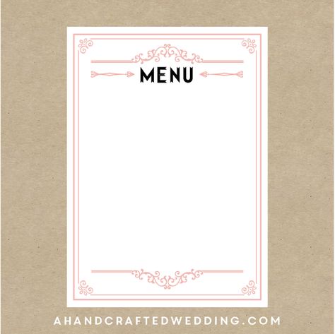 menu template 6. Menu Design Layout, Free Menu Templates, Diy Menu, Frame Wallpaper, Printable Menu Template, Menu Card Template, Food Menu Template, Menu Design Template, Restaurant Menu Template