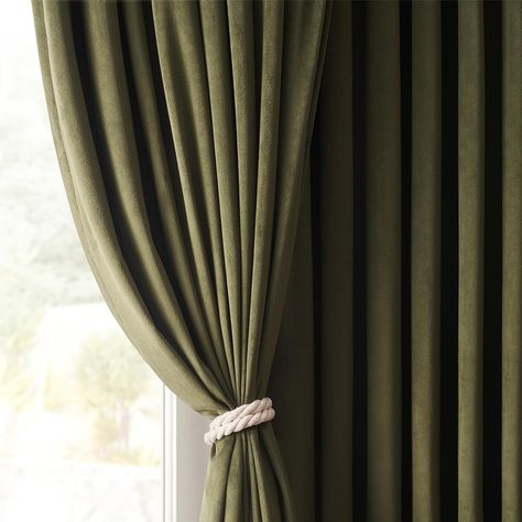 Amazon.com: Topfinel Green Curtains 96 Inches Long for Living Room,Black Out Back Tab Rich Fluff Velvet Curtains Luxury Retro Home Decor Drapes for Bedroom,8FT,52x96 Inch Length,Olive Green : Home & Kitchen Curtains Luxury, Drapes For Bedroom, Living Room Black, Green Curtains, Room Black, Black Out, Velvet Curtains, Retro Home Decor, Out Back